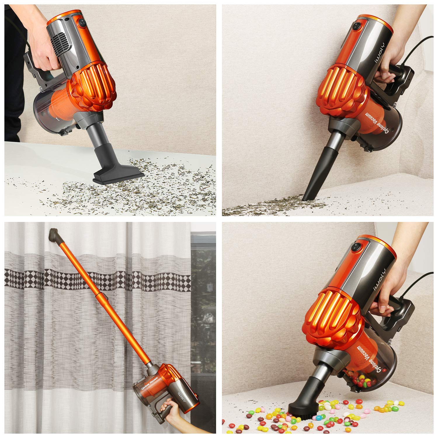 Amazon.com - iwoly V600 Vacuum Cleaner Corded Bagless Stick and Amazon.com - iwoly V600 Vacuum Cleaner Corded Bagless Stick and